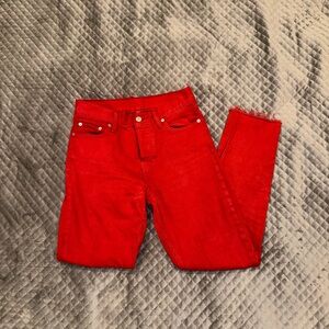 *RARE* red Levi’s jeans